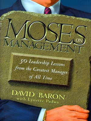 cover image of Moses on Management